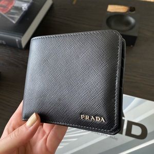 PRADA Saffiano Leather Bifold Wallet